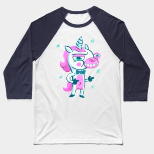 Smug Unicorn Baseball T-Shirt